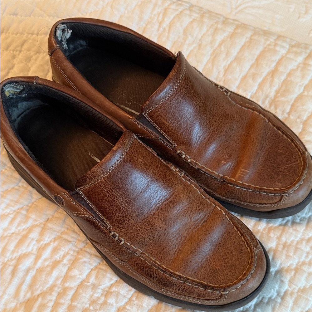 Men's Brown Rockport Leather Loafers